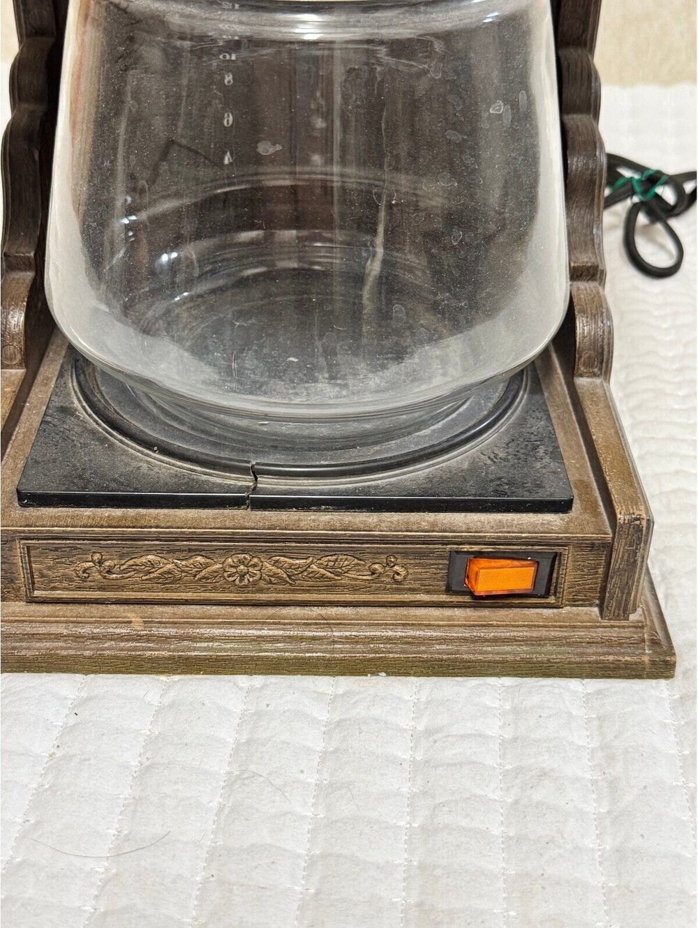 Farberware Automatic Drip Coffeemaker Faux Woodgrain 1970s - Picture 3 of 5